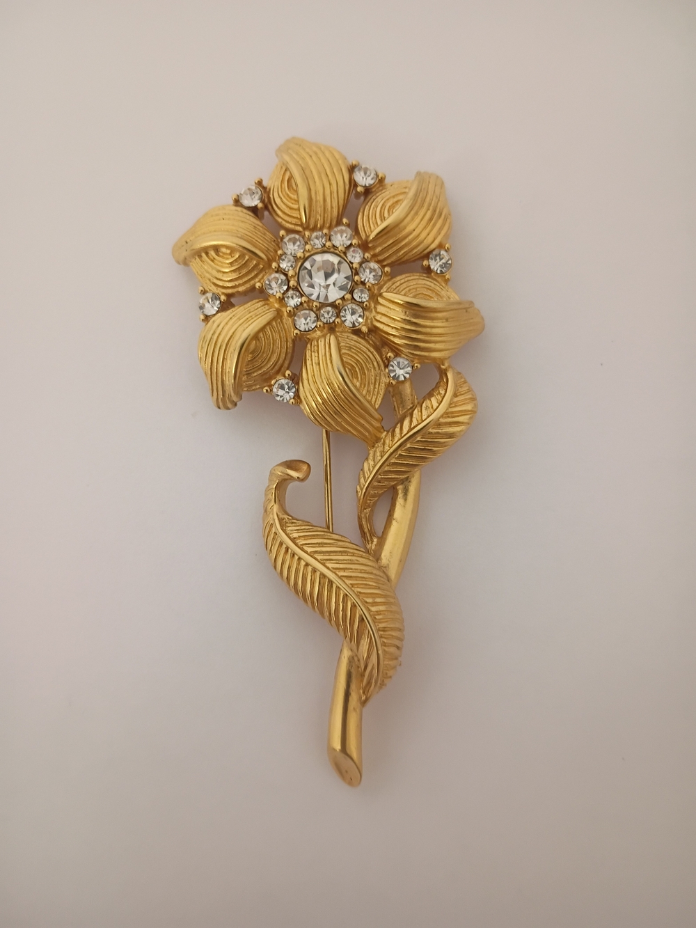 Monet Brooch Signed Vintage